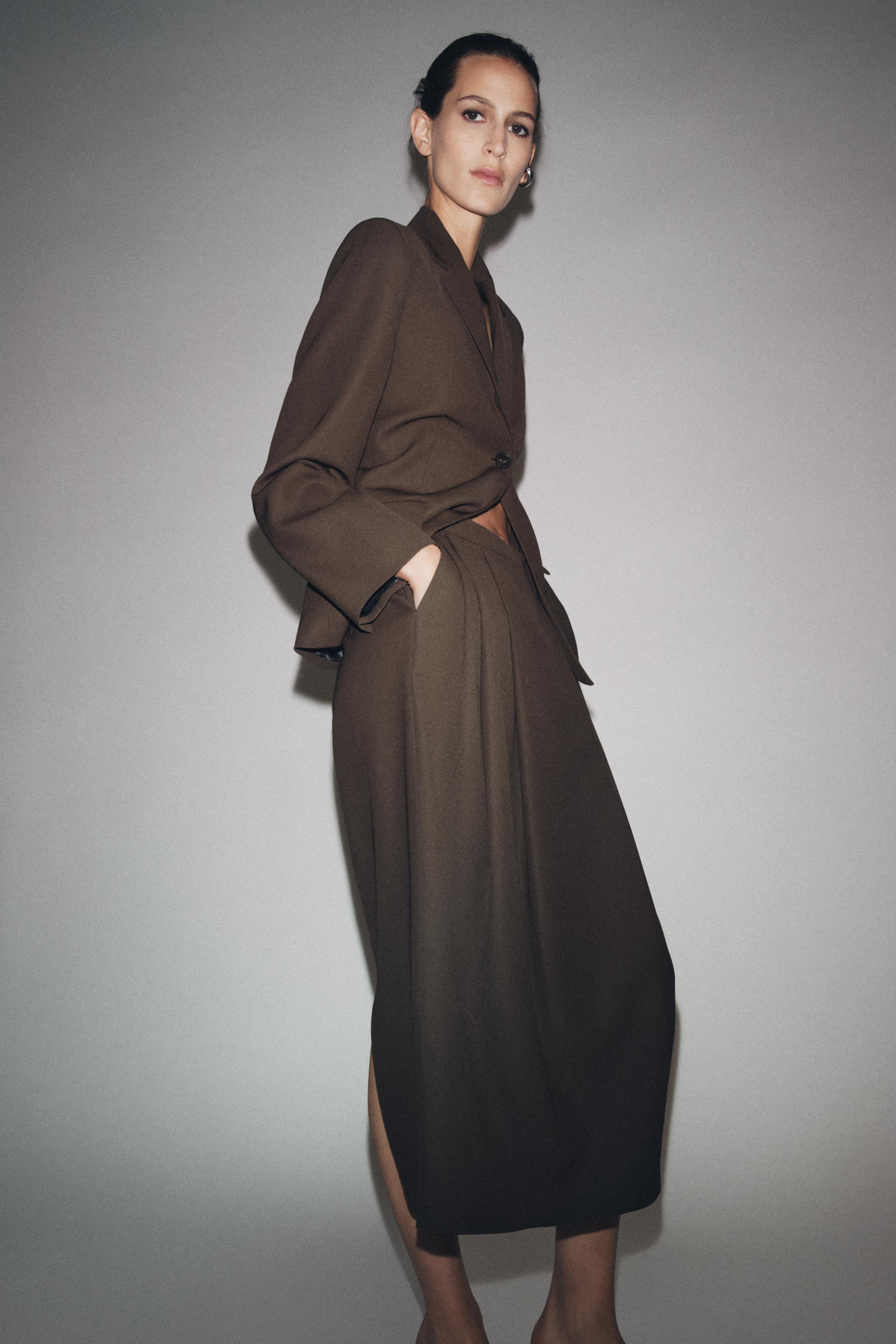 PLEATED SKIRT WITH WOOL ZW COLLECTION